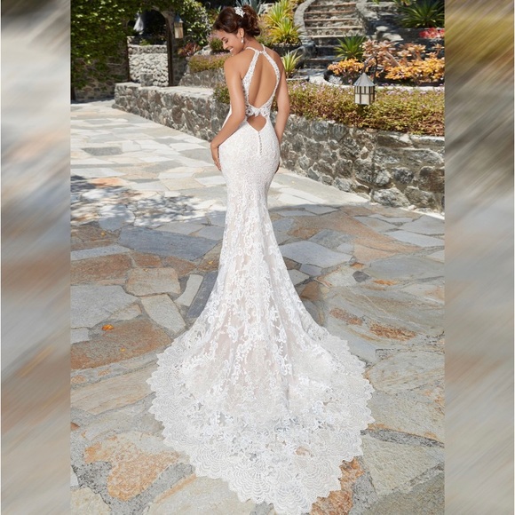 NWT Lace Wedding Dress by Kitty Chen - Picture 5 of 7